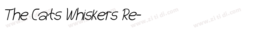 The Cats Whiskers Re字体转换